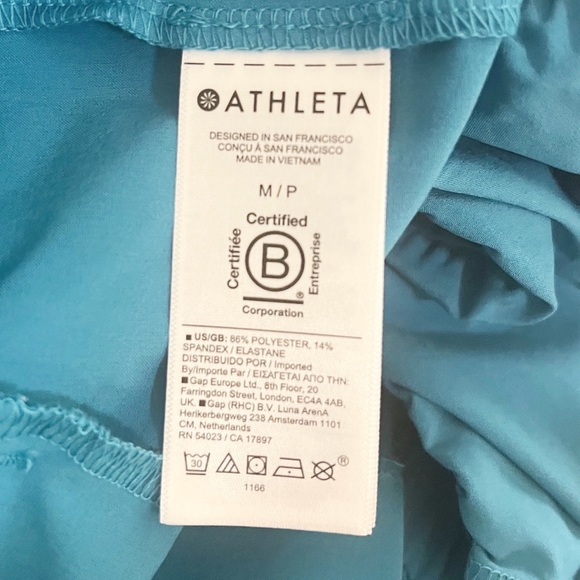 Athleta Avenue Sleeveless Jumpsuit Color Pacific Size Medium Petite - Picture 14 of 16